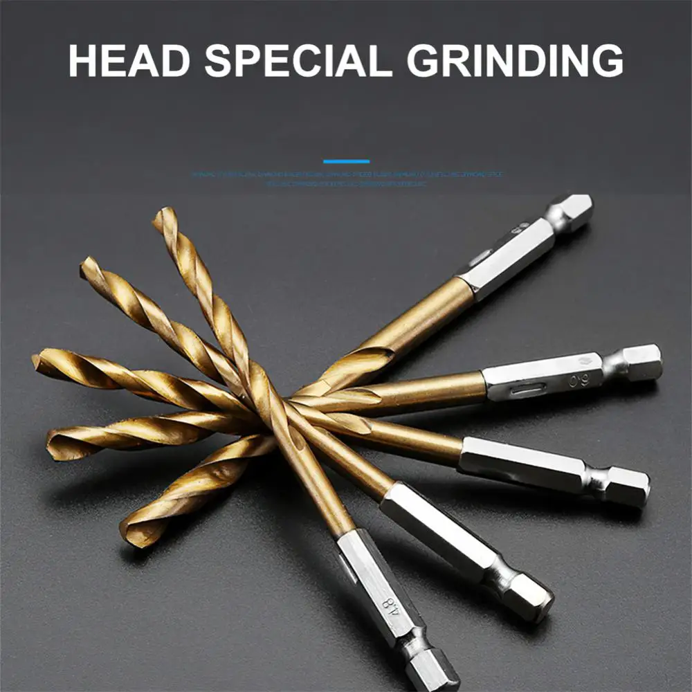HSS Drill Bit Set 1/4 Hex Shank 1.5-6.5mm Twist Drill Bit Electric Screwdriver Drill Bits Power Tools Accessories
HSS Drill Bit Set 1/4 Hex Shank 1.5-6.5mm Twist Drill Bit Electric Screwdriver Drill Bits Power Tools Accessories