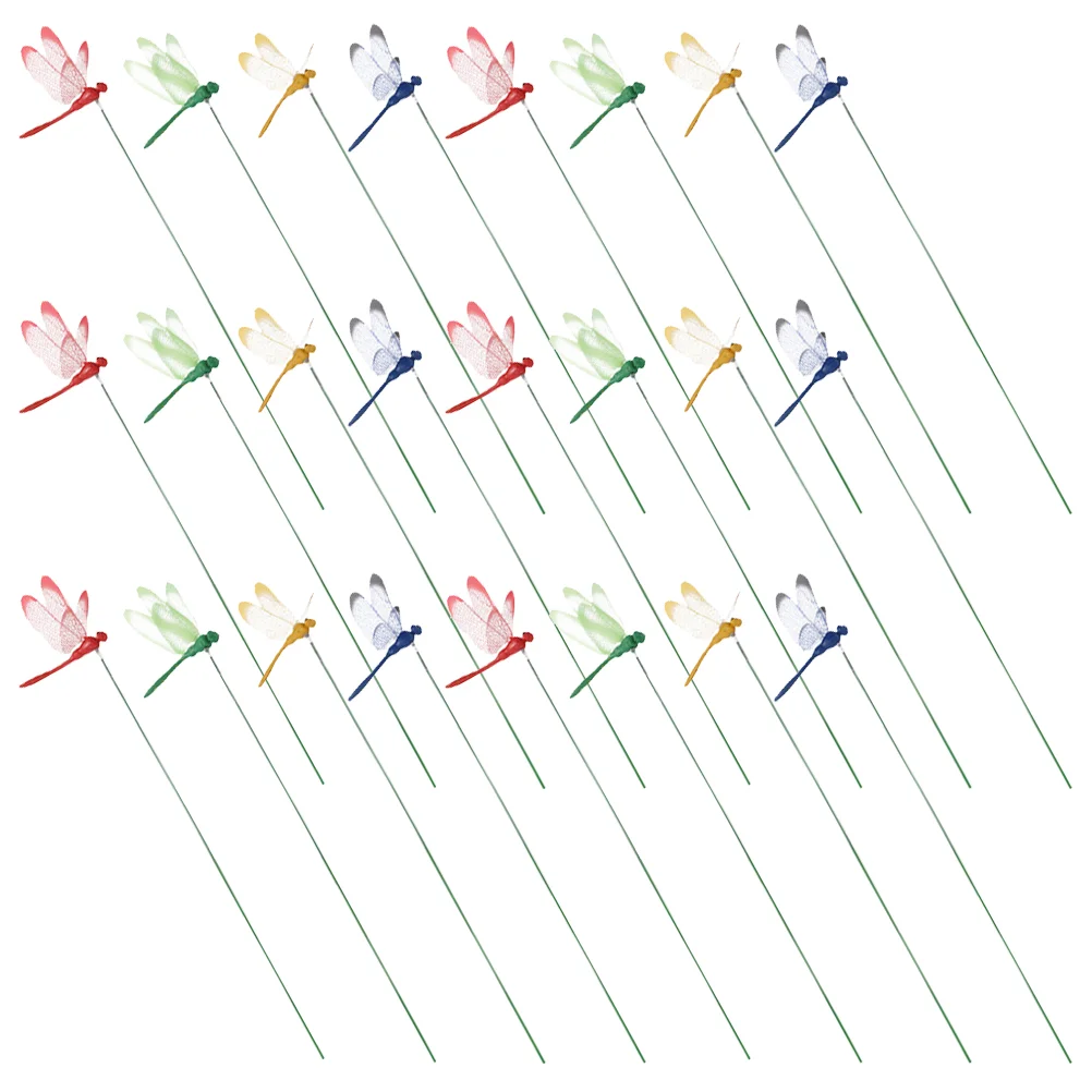24 Pcs Metal Garden Stakes Home Decor Artificial Dragonfly Patio Flower Pot Stick Ornaments
24 Pcs Metal Garden Stakes Home Decor Artificial Dragonfly Patio Flower Pot Stick Ornaments