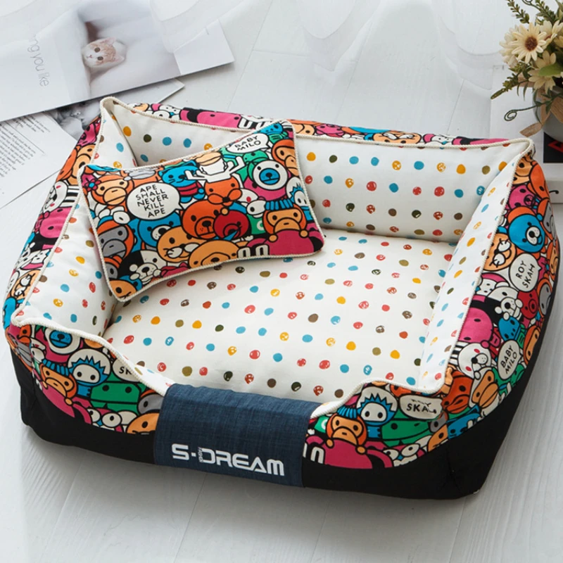 Dog Kennel Cat Den In Winter Removable and Washable Four Seasons Universal Creative Pet Bed Dog Bed To Send Pillow Large Dog Mat
Dog Kennel Cat Den In Winter Removable and Washable Four Seasons Universal Creative Pet Bed Dog Bed To Send Pillow Large Dog Mat
