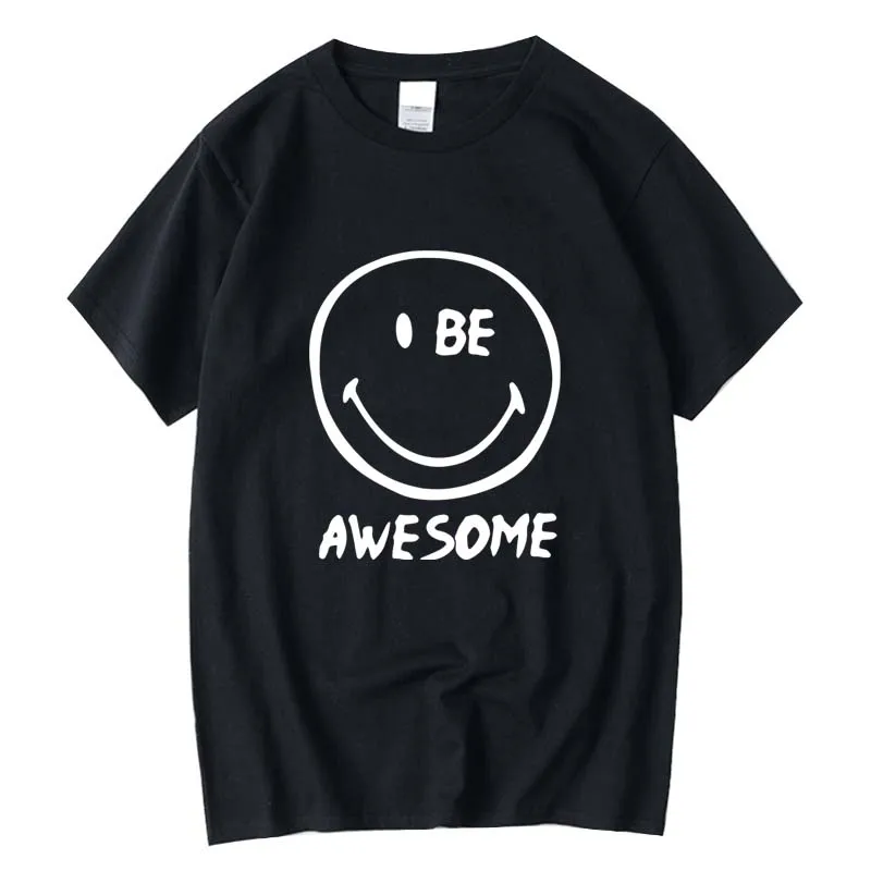 FPACE top quality 100% cotton short sleeve smile awesome print t shirt casual loose summer tshirt o-neck cool t-shirt tops tees
FPACE top quality 100% cotton short sleeve smile awesome print t shirt casual loose summer tshirt o-neck cool t-shirt tops tees