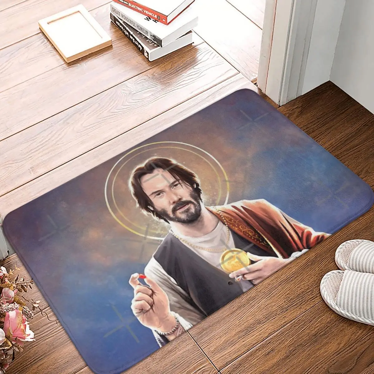 Keanu Reeves - Saint Keanu Of Reeves 60x40cm Carpet Polyester Floor Mats Fashionable Durable Indoor
Keanu Reeves - Saint Keanu Of Reeves 60x40cm Carpet Polyester Floor Mats Fashionable Durable Indoor