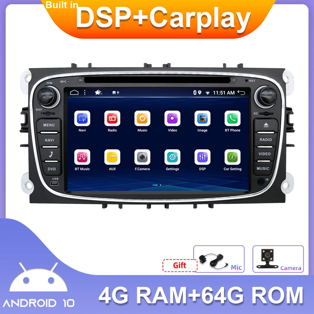 Автомагнитола 2 din android 10,0 для ford focus mk2 dsp carplay swc mirror link carplay dab + gps naviagtion rds dvd cd play
Автомагнитола 2 din android 10,0 для ford focus mk2 dsp carplay swc mirror link carplay dab + gps naviagtion rds dvd cd play