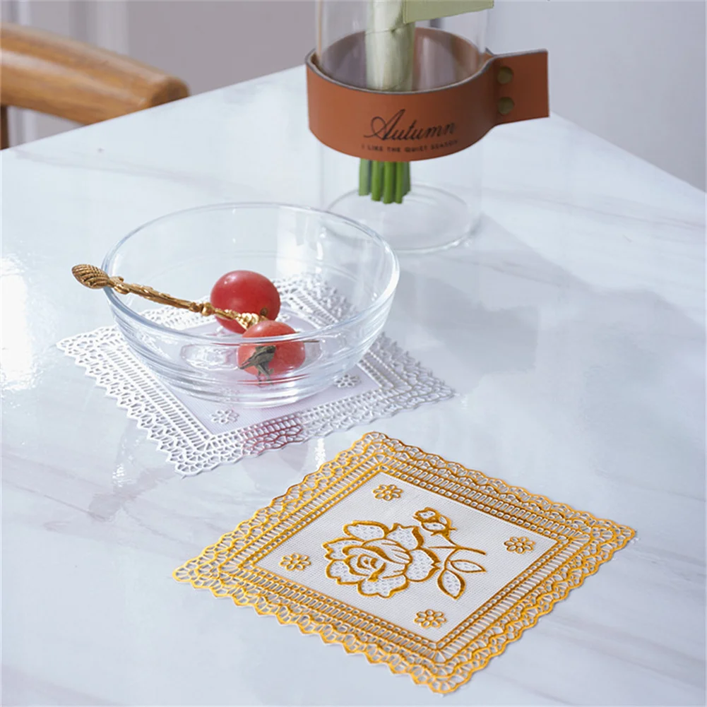 Prevent The Table From Sliding And Burning The Table Top Table Mat Insulated 12x12CM Gold/Silver Square Hot Sale
Prevent The Table From Sliding And Burning The Table Top Table Mat Insulated 12x12CM Gold/Silver Square Hot Sale