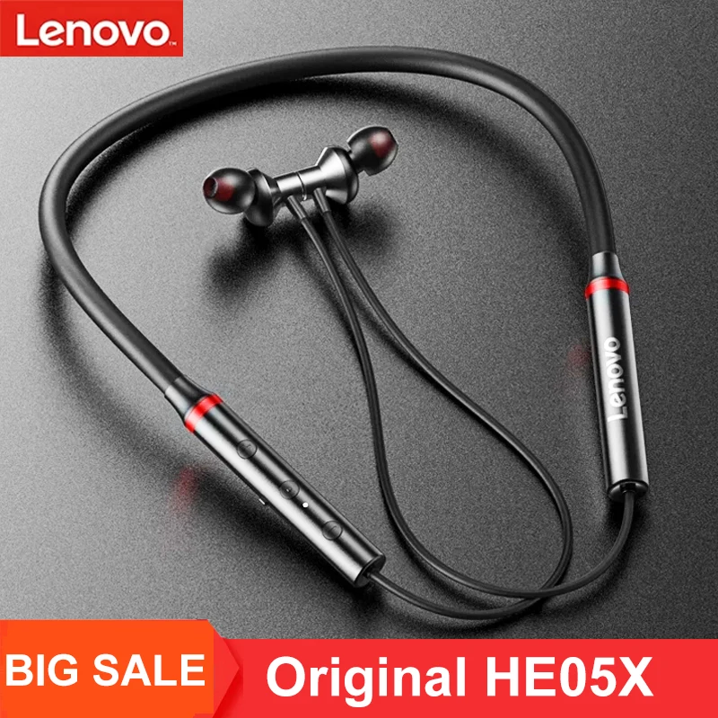 100% Оригинальные беспроводные наушники Lenovo HE05X, Bluetooth 5,0, магнитная гарнитура с шейным ободом, спортивные наушники, HIFI Звук с микрофоном
100% Оригинальные беспроводные наушники Lenovo HE05X, Bluetooth 5,0, магнитная гарнитура с шейным ободом, спортивные наушники, HIFI Звук с микрофоном
