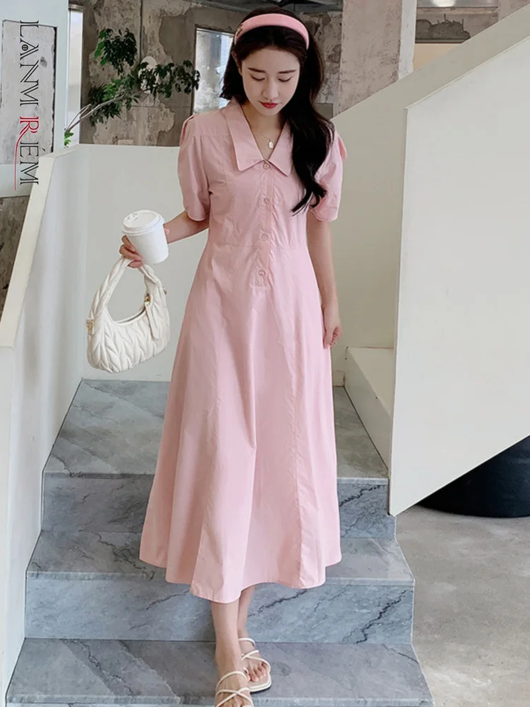 LANMREM High Waist Dress For Women Lapel Single Breasted Short Sleeves A-line Dresses Female Clothing 2023 Summer New 2YA2307
LANMREM High Waist Dress For Women Lapel Single Breasted Short Sleeves A-line Dresses Female Clothing 2023 Summer New 2YA2307