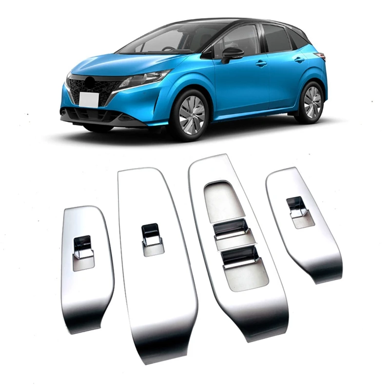 Car Chrome Window Glass Lift Button Trim Switch Cover Door Armrest Panel Sticker for Nissan Note E13 2020 2021
Car Chrome Window Glass Lift Button Trim Switch Cover Door Armrest Panel Sticker for Nissan Note E13 2020 2021