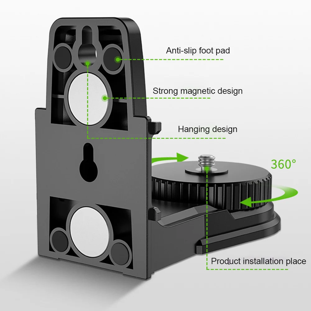 Strong Magnet 360 Degree Rotation Non Slip Level Bracket Wall Hanging Universal Pivoting Base Easy Install Adjustable Support
Strong Magnet 360 Degree Rotation Non Slip Level Bracket Wall Hanging Universal Pivoting Base Easy Install Adjustable Support