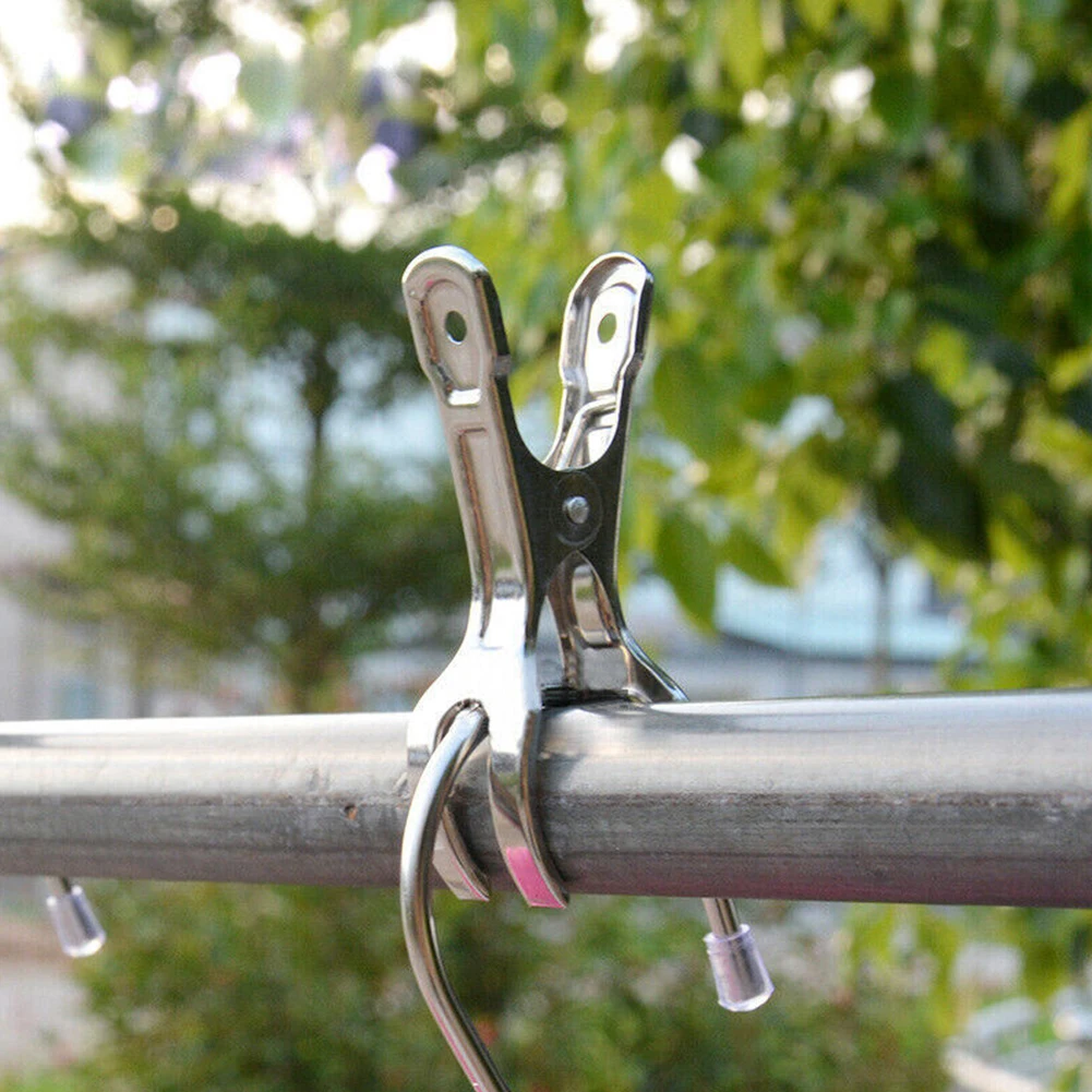 Laundry Storage Clothes Pegs Stainless Steel Heavy Duty Large Beach Towel Clips Clothes Pegs Pins 6pcs
Laundry Storage Clothes Pegs Stainless Steel Heavy Duty Large Beach Towel Clips Clothes Pegs Pins 6pcs