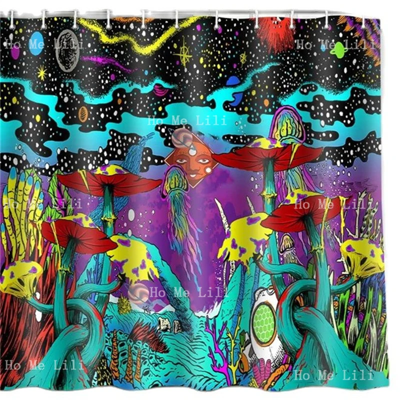 Fantasy Galaxy Jellyfish Plant Egyptian Eye Colorful Funny Abstract Mushroom Trippy Psychedelic Hippie Decor Shower Curtain
Fantasy Galaxy Jellyfish Plant Egyptian Eye Colorful Funny Abstract Mushroom Trippy Psychedelic Hippie Decor Shower Curtain