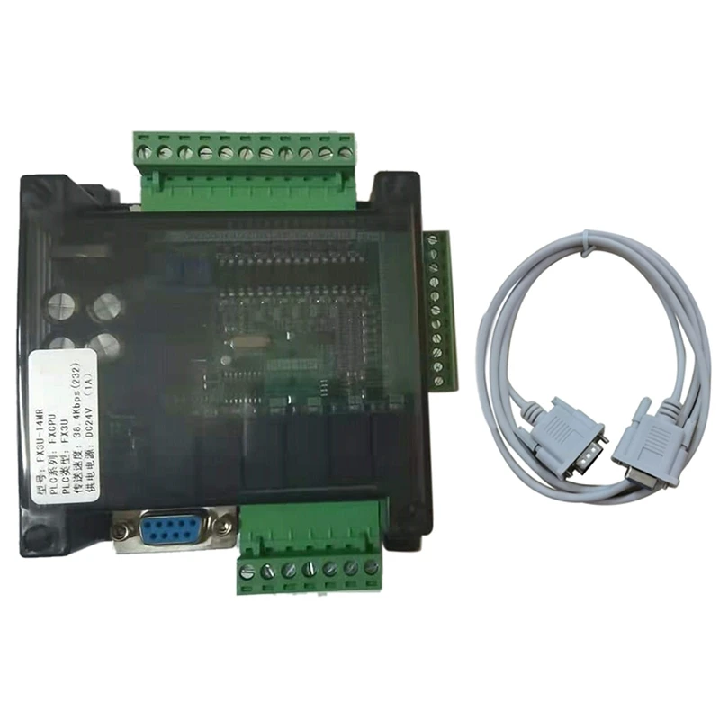 FX3U 14MR 6AD RS485 8 Input 6 Relay Output 6 Analog Input 2 Analog (0-10V) Output Plc Controller RTC (Real Time Clock) 
FX3U 14MR 6AD RS485 8 Input 6 Relay Output 6 Analog Input 2 Analog (0-10V) Output Plc Controller RTC (Real Time Clock)