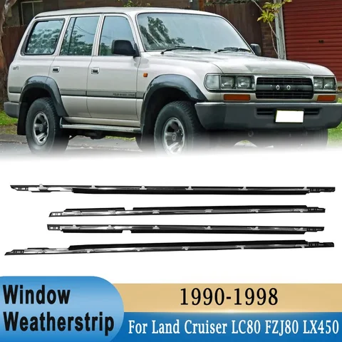 Уплотнительная лента для окон Toyota Land Cruiser LC80 FZJ80 LX450 1990-1998, наружная молдинговая Отделка боковой двери, 75710-60021