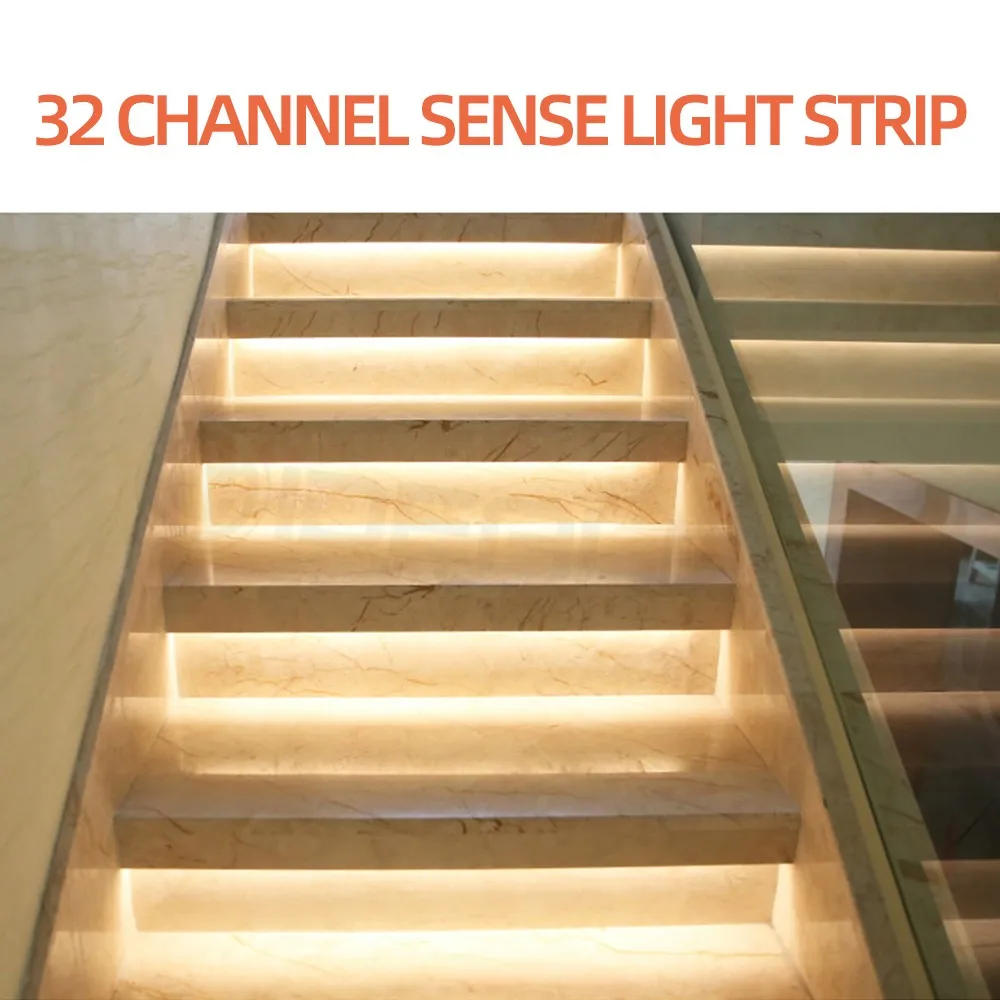 Motion Sensor Stair Light Automatic Stairway Ladder Controller Light Step System Night Light 12V/24V Flexible LED Strip Light
Motion Sensor Stair Light Automatic Stairway Ladder Controller Light Step System Night Light 12V/24V Flexible LED Strip Light