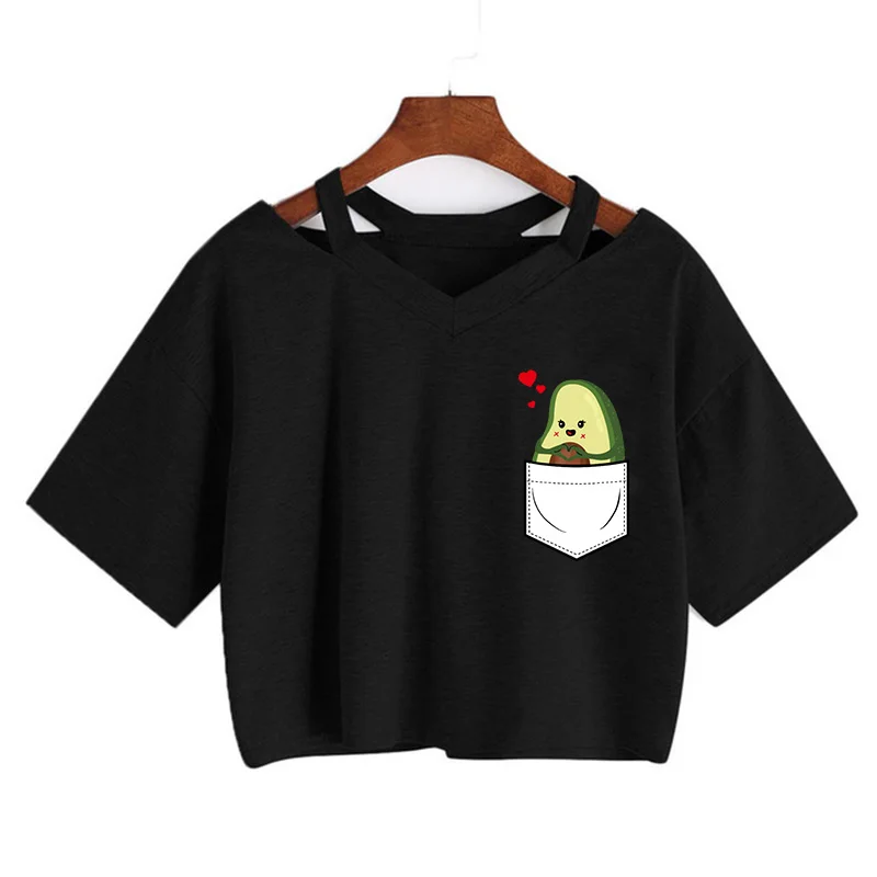 Футболка женская в стиле Харадзюку с авокадо, милая смешная рубашка с рисунком аниме для веганов, футболка в эстетическом стиле гранж, топ с графическим принтом 
Футболка женская в стиле Харадзюку с авокадо, милая смешная рубашка с рисунком аниме для веганов, футболка в эстетическом стиле гранж, топ с графическим принтом