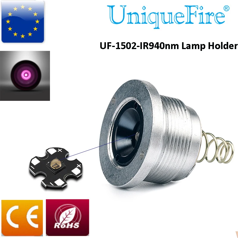 Uniquefire 1502 сменный Drop In IR 940nm светодиодный держатель для таблеток, 3 режима, модуль драйвера только для фонарика
Uniquefire 1502 сменный Drop In IR 940nm светодиодный держатель для таблеток, 3 режима, модуль драйвера только для фонарика