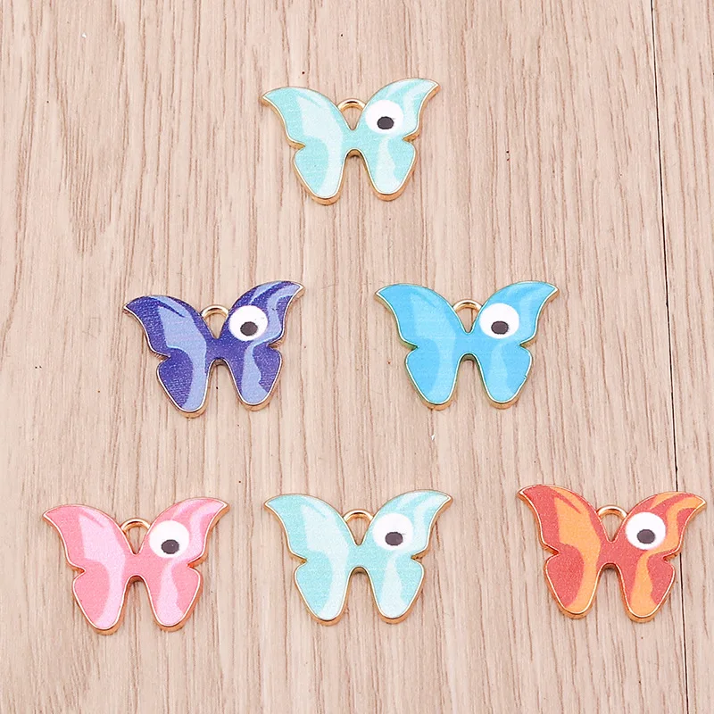 10pcs/Lot Mixed Beautiful Anime Eyes Butterfly Pendant DIY Jewelry Accessories Insect Keychain Enamel Charms 15*21mm
10pcs/Lot Mixed Beautiful Anime Eyes Butterfly Pendant DIY Jewelry Accessories Insect Keychain Enamel Charms 15*21mm