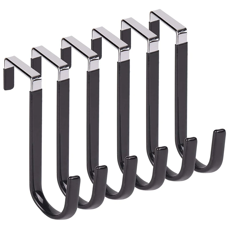 Over Door Hooks For Hanging Clothes, 6 Packs Hanger Soft Rubber Surface Prevent Scratches, Door Hook For Bathroom
Over Door Hooks For Hanging Clothes, 6 Packs Hanger Soft Rubber Surface Prevent Scratches, Door Hook For Bathroom