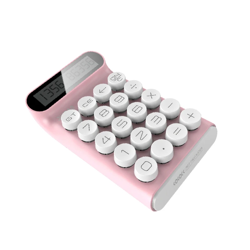 Locock Calculator Portable 20 Keys Multifunctional 10 Digital LCD Calculator for Student Office Mechanical Buttons,Pink
Locock Calculator Portable 20 Keys Multifunctional 10 Digital LCD Calculator for Student Office Mechanical Buttons,Pink