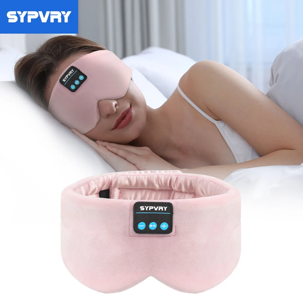 Наушники для сна шелковая маска Bluetooth повязка на глаза музыкальная глаз со