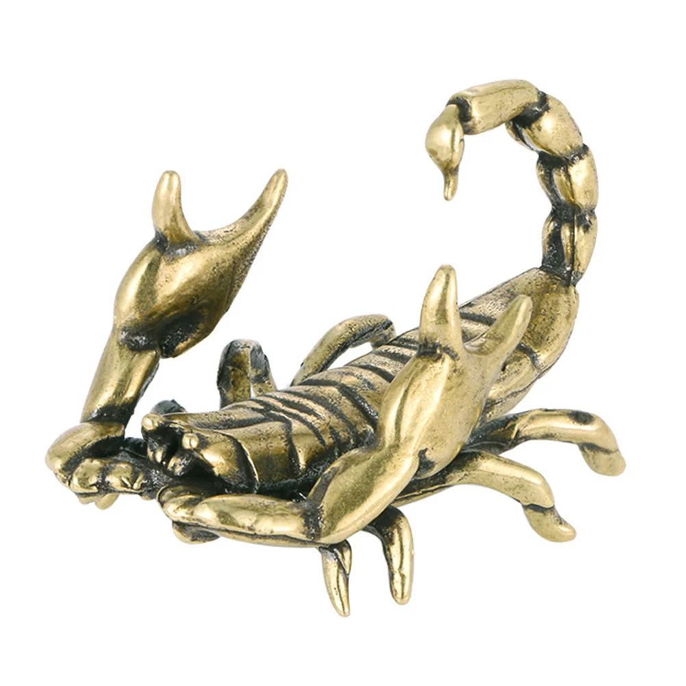 Scorpion Shape Pen Holder Retro Style Brass Adornment Exquisite Scorpion Modeling Statue
Scorpion Shape Pen Holder Retro Style Brass Adornment Exquisite Scorpion Modeling Statue