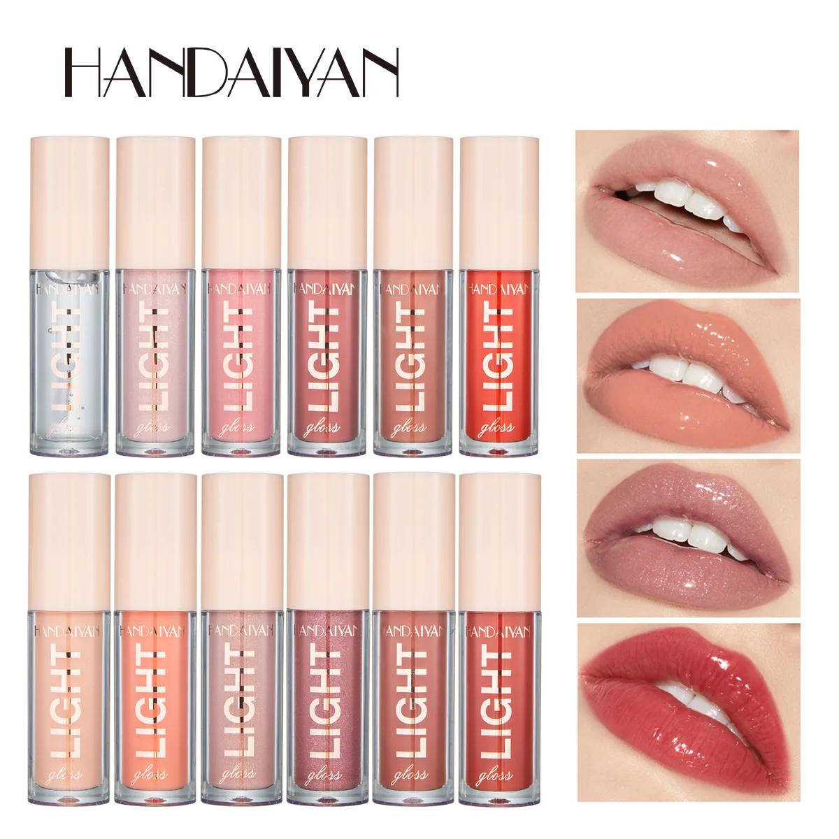 

6Pcs/Box High Shine Lip Gloss Set Makeup Wet Diamond Shimmer Lipgloss Tint Waterproof Liquid Lipstick Moisturizer Cosmetics Kit