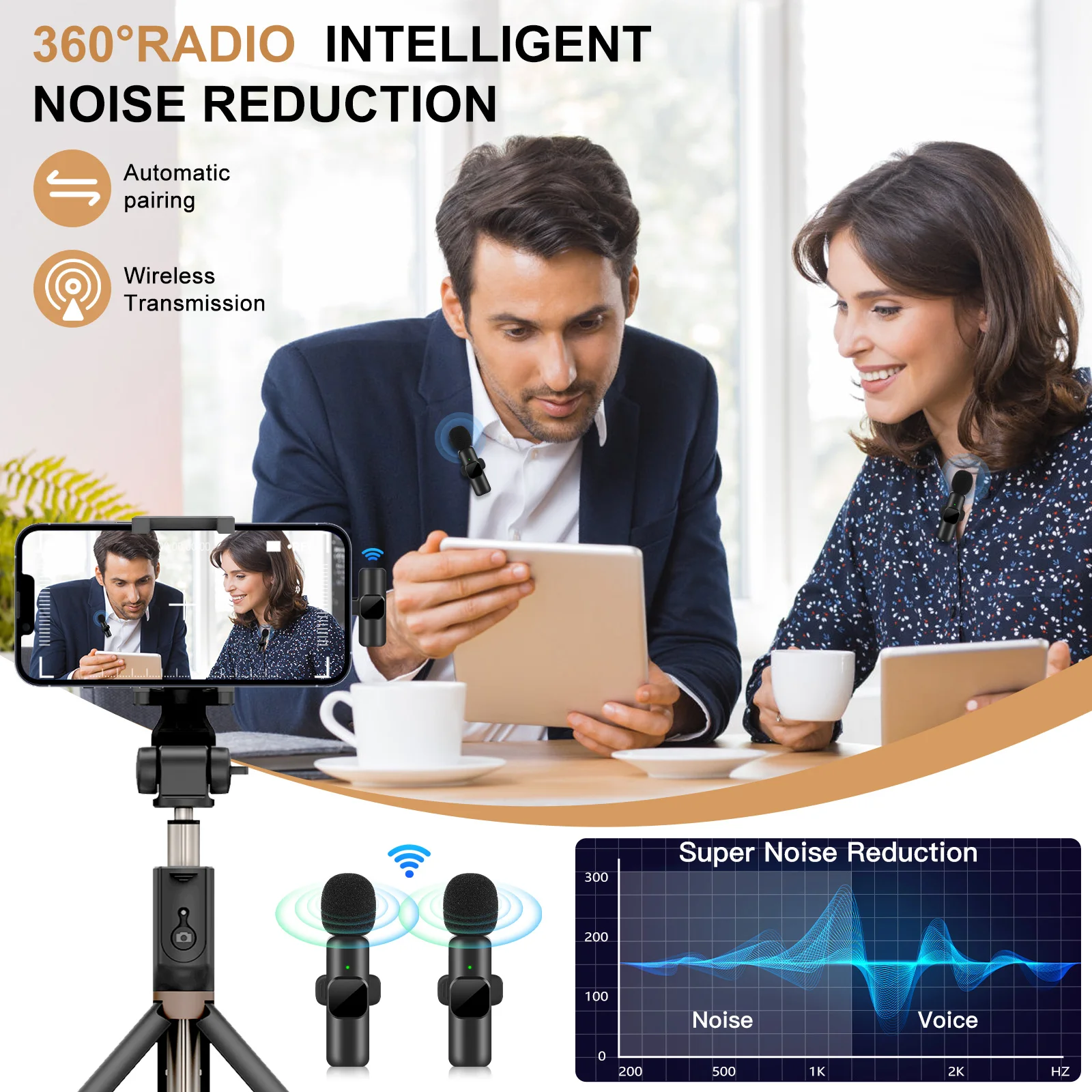 New Wireless Lavalier Microphone Audio Video Recording Mini Mic for iPhone Android Live Broadcast Gaming Phone Mic
New Wireless Lavalier Microphone Audio Video Recording Mini Mic for iPhone Android Live Broadcast Gaming Phone Mic