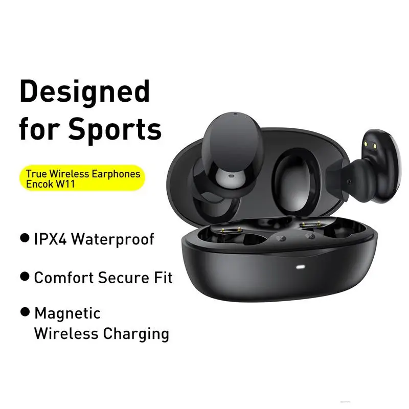 Bluetooth Headset Wireless Sports Outdoor Wireless Headset 5.0 With Charging Compartment Business Touch Headset W11
Bluetooth Headset Wireless Sports Outdoor Wireless Headset 5.0 With Charging Compartment Business Touch Headset W11