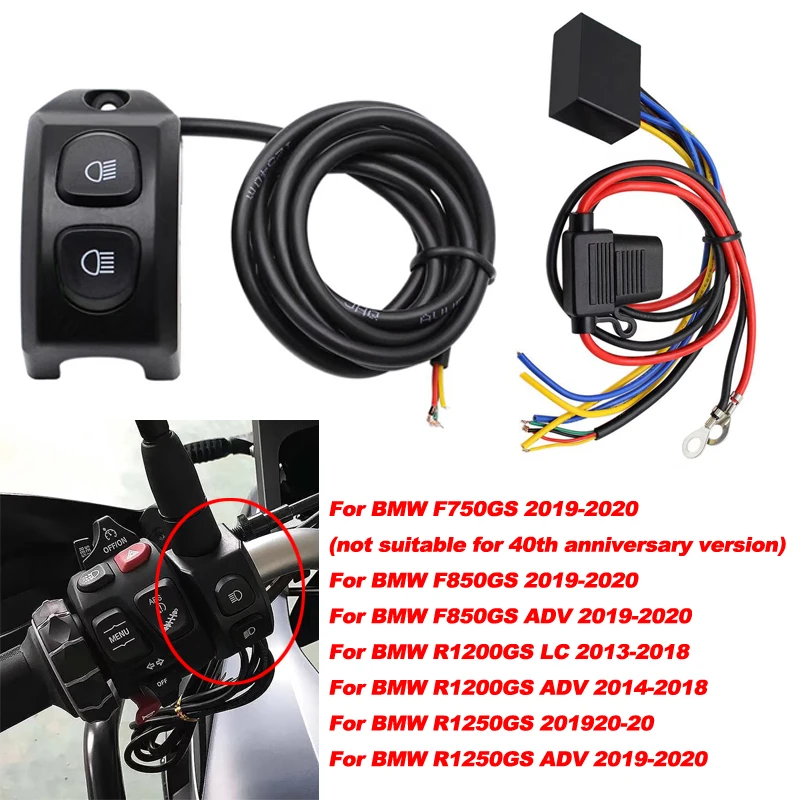 Motorcycle Handle Fog Light Switch Control Smart Relay For BMW F850GS F750GS F900XR R1200GS R1250GS R1200GS ADV LC R1250GS
Motorcycle Handle Fog Light Switch Control Smart Relay For BMW F850GS F750GS F900XR R1200GS R1250GS R1200GS ADV LC R1250GS