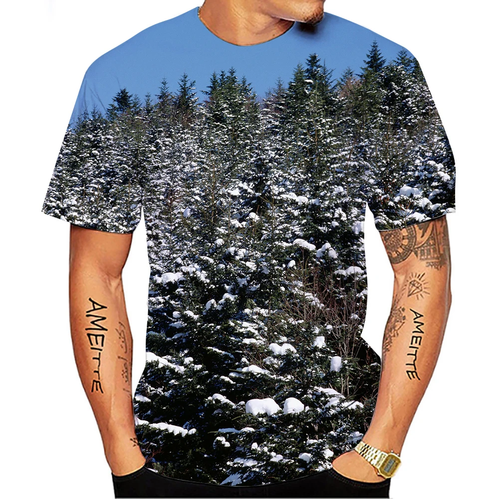 New Summer Tide Snow Scenery Picture Men T-Shirts Casual 3D Print Tees Hip Hop Personality Round Neck Short Sleeve Tops
New Summer Tide Snow Scenery Picture Men T-Shirts Casual 3D Print Tees Hip Hop Personality Round Neck Short Sleeve Tops