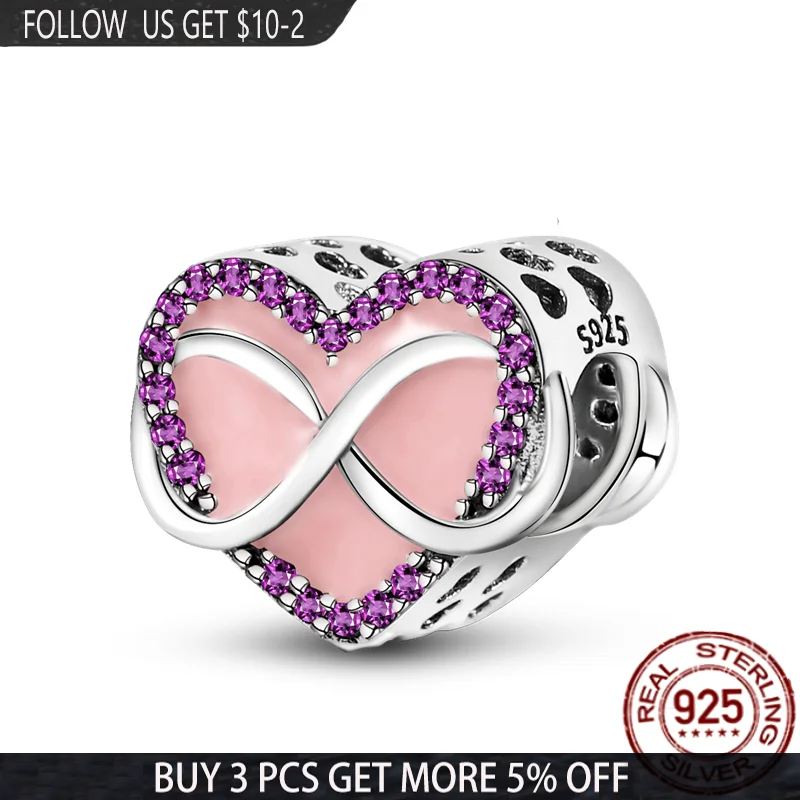 Бусина-Шарм «Символ Вечный» из серебра 925 пробы с эмалью 
Бусина-Шарм «Символ Вечный» из серебра 925 пробы с эмалью