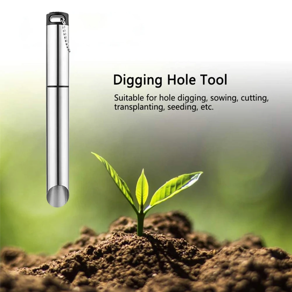 Garden Hole Puncher Stainless Steel Soil Planting Punch Manual Soil Dibber for Seed Planting Sowing for Transplanting Gardening
Garden Hole Puncher Stainless Steel Soil Planting Punch Manual Soil Dibber for Seed Planting Sowing for Transplanting Gardening