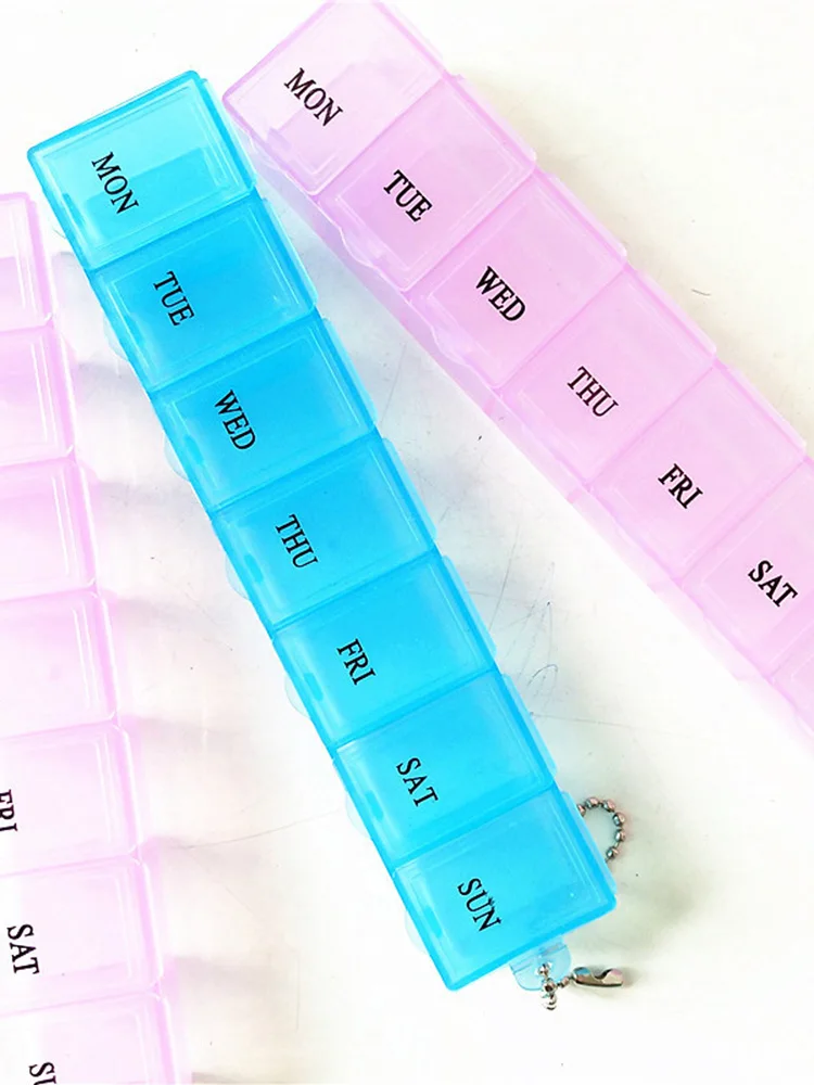 1 шт., органайзер для хранения таблеток, 7 дней 
1 шт., органайзер для хранения таблеток, 7 дней