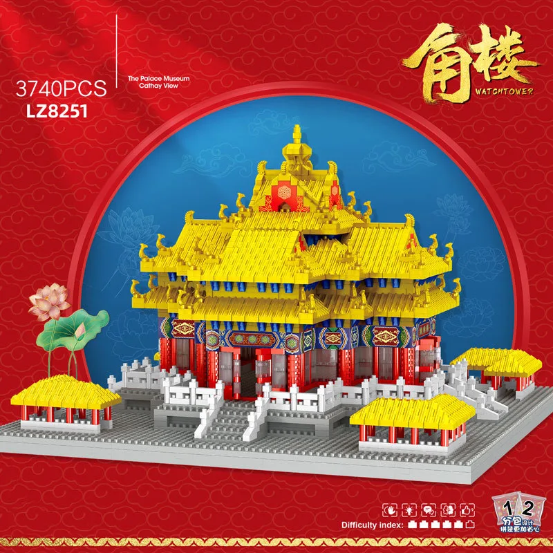 Chinese Imperial Palace Micro Diamond Block China Beijing Corner Tower Nanobrick World Famous Historical Architecture Brick Toy
Chinese Imperial Palace Micro Diamond Block China Beijing Corner Tower Nanobrick World Famous Historical Architecture Brick Toy