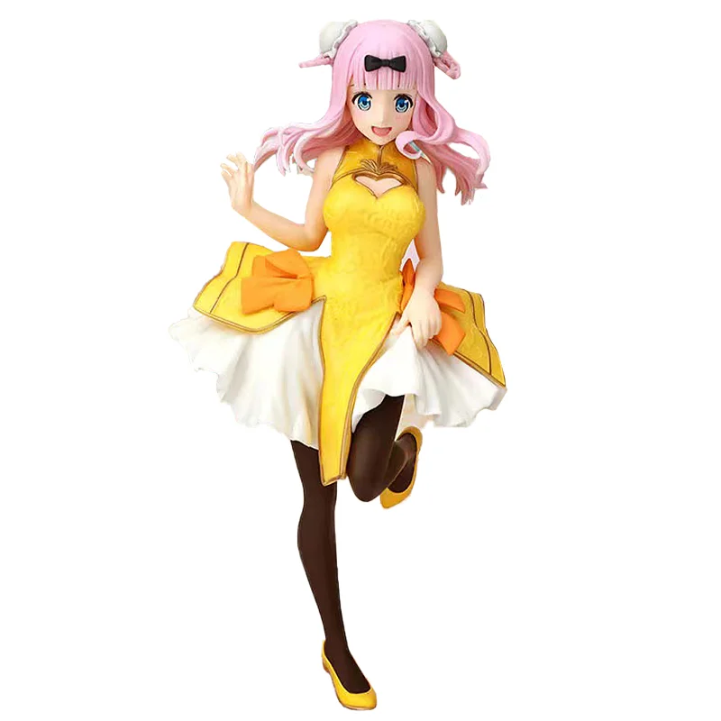 Anime Figures 20cm Shinomiya Kaguya Love Is War Fujiwara Chika Cute Girl Cheongsam Black Silk Exposed Bottom Pants PVC Model
Anime Figures 20cm Shinomiya Kaguya Love Is War Fujiwara Chika Cute Girl Cheongsam Black Silk Exposed Bottom Pants PVC Model