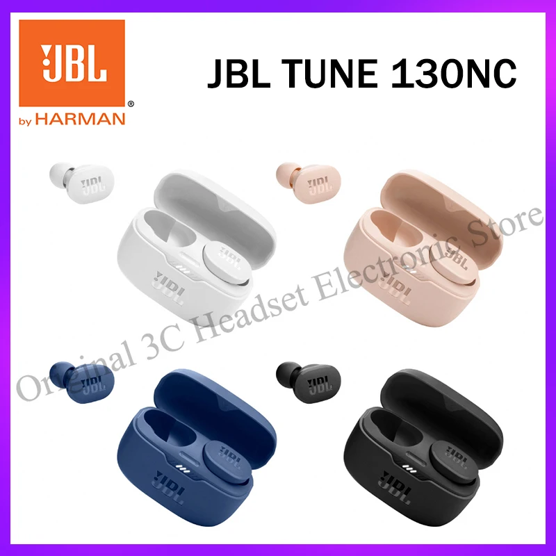 

Original JBL Tune 130NC TWS Ture In-Ear Wireless Bluetooth Headphones Stereo Noise Canceling Earphones Music Sport Headset Mic