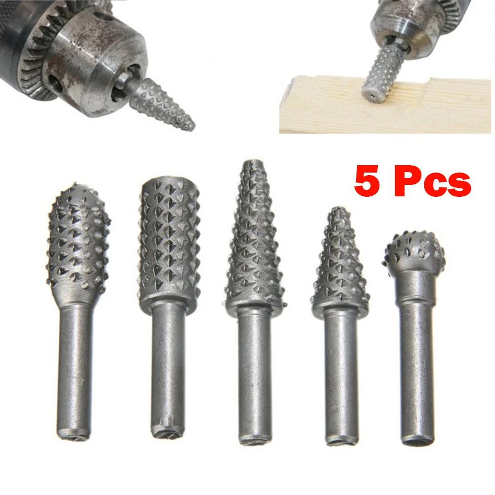 5pcs Rotary Burr Wood Working Drill Bits Rotary Files Rasp Mini Round Burr Set 6mm Shank Wood Carving File Rasp Power Tools
5pcs Rotary Burr Wood Working Drill Bits Rotary Files Rasp Mini Round Burr Set 6mm Shank Wood Carving File Rasp Power Tools