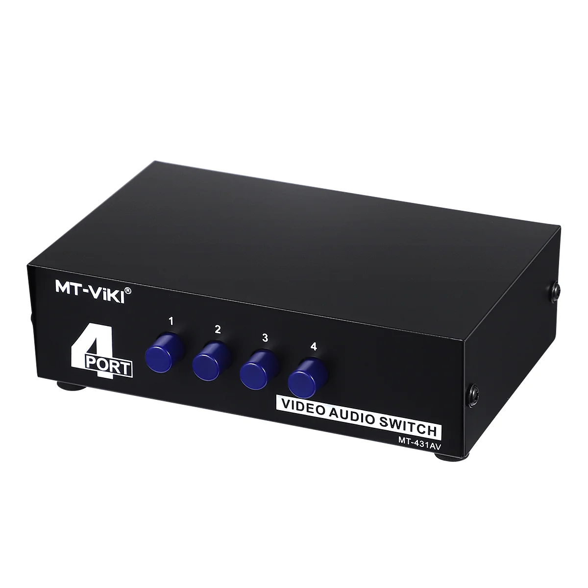 

AV RCA Switcher Video L/R Audio Selector 4 In 1 Out Composite -431AV 4-Way