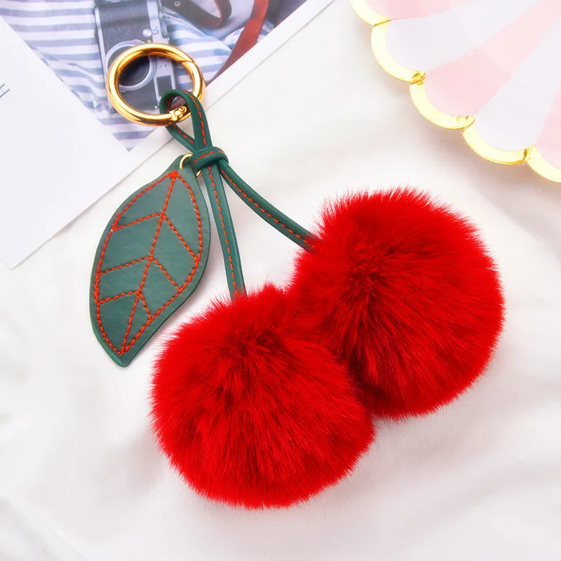Cartoon Mini Fruit Cherry Fur Ball Keychain Plush Bag Pendant Imitation Rex Rabbit Accessories Wedding Gifts Party Favors Guests
Cartoon Mini Fruit Cherry Fur Ball Keychain Plush Bag Pendant Imitation Rex Rabbit Accessories Wedding Gifts Party Favors Guests