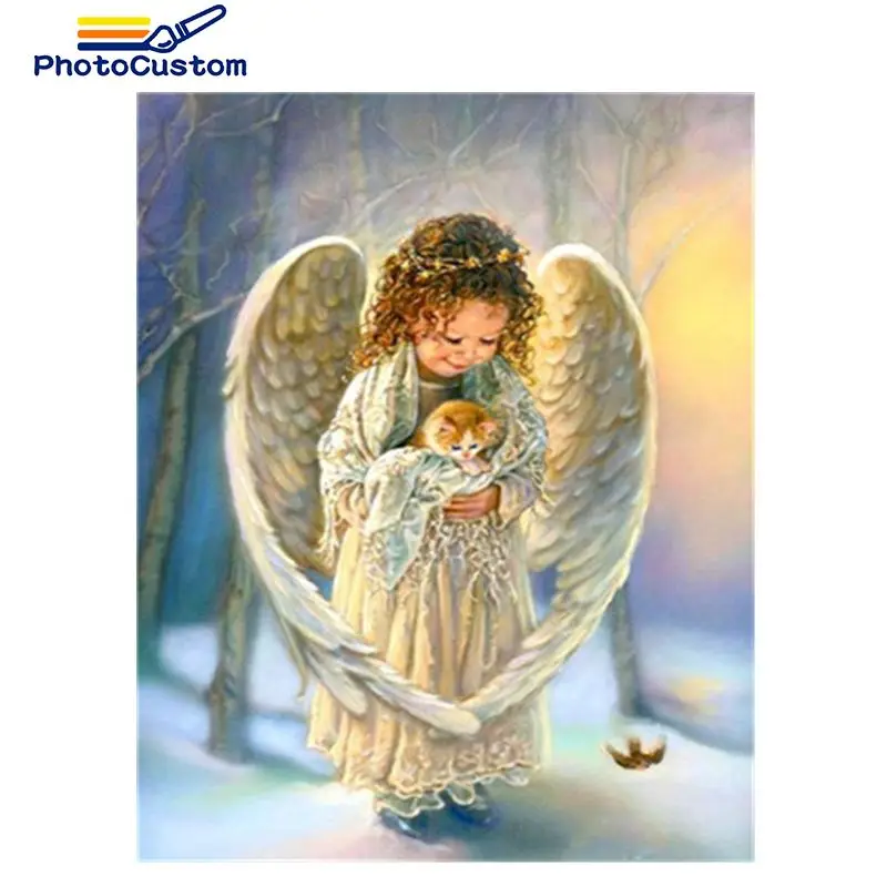 PhotoCustom 40x50cm Paint By Numbers Angel Oil Painting By Numbers On Canvas Frameless DIY Figure Home Decor Unique Gift
PhotoCustom 40x50cm Paint By Numbers Angel Oil Painting By Numbers On Canvas Frameless DIY Figure Home Decor Unique Gift