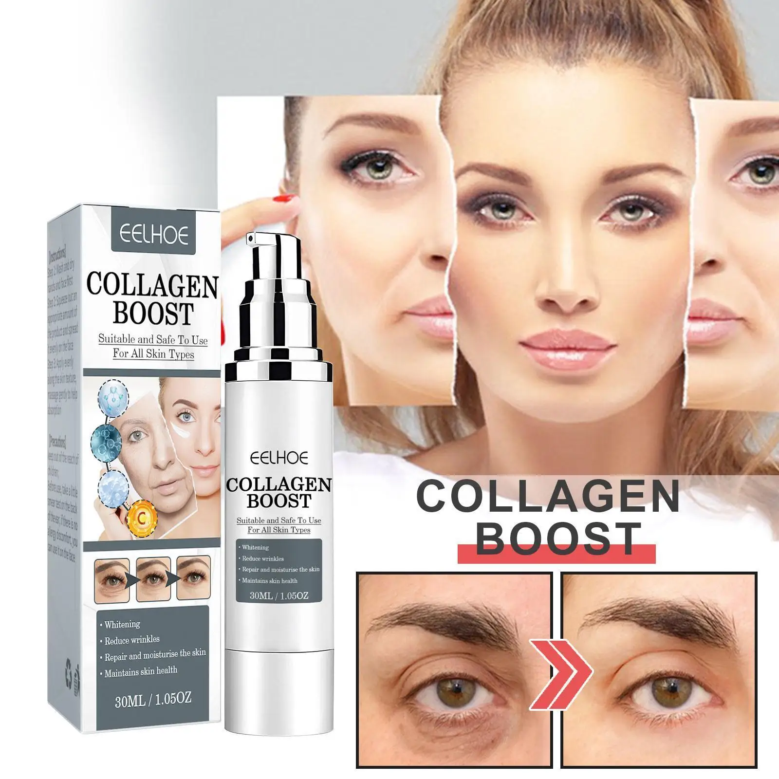 Collagen Boost Anti-Aging Serum Melanin Pale Point Point Dark Remover Corrector G4J3
Collagen Boost Anti-Aging Serum Melanin Pale Point Point Dark Remover Corrector G4J3