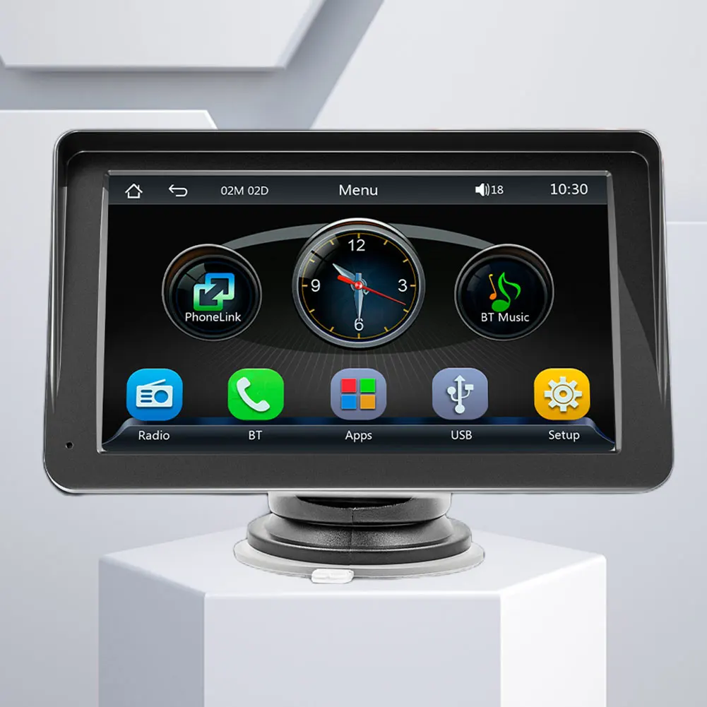 HD 1024P 7 Inch Portable Car Stereo Wireless Carplay Android Auto MP5 Player Voice Control Bluetooth-compatible Bulit-in Speaker
HD 1024P 7 Inch Portable Car Stereo Wireless Carplay Android Auto MP5 Player Voice Control Bluetooth-compatible Bulit-in Speaker