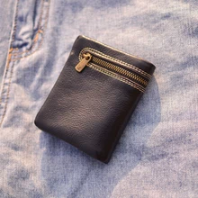AETOO New commuting portable youth leather thin money clip business leisure first layer cowhide leisure leather clip