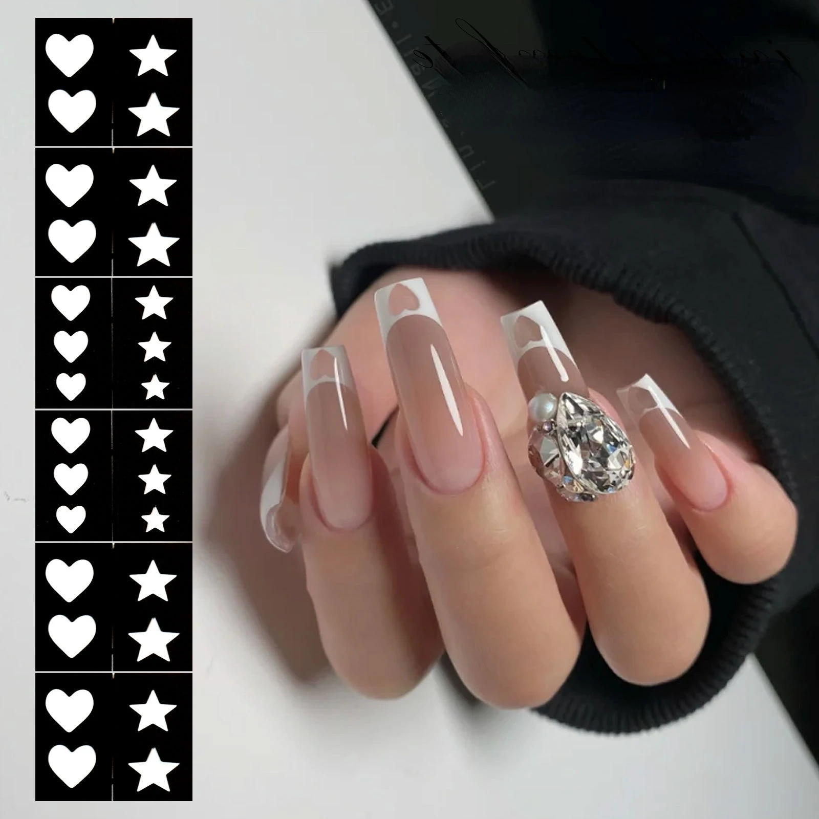 1 Sheet Crescent/heart/star Nail Art Airbrush Stencils for Fun Prints Sticker Decals Airbrush Nails Trendy Salon Manicure Supply
1 Sheet Crescent/heart/star Nail Art Airbrush Stencils for Fun Prints Sticker Decals Airbrush Nails Trendy Salon Manicure Supply