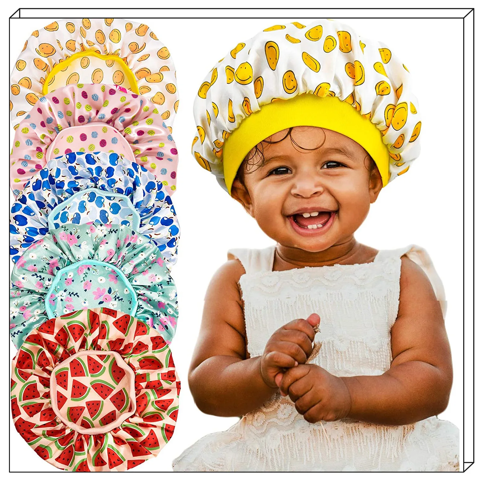 Children's sleeping cap Satin cloth Elastic line Imitation silk Small round cap Baby haircare cap kids hair cap hat
Children's sleeping cap Satin cloth Elastic line Imitation silk Small round cap Baby haircare cap kids hair cap hat