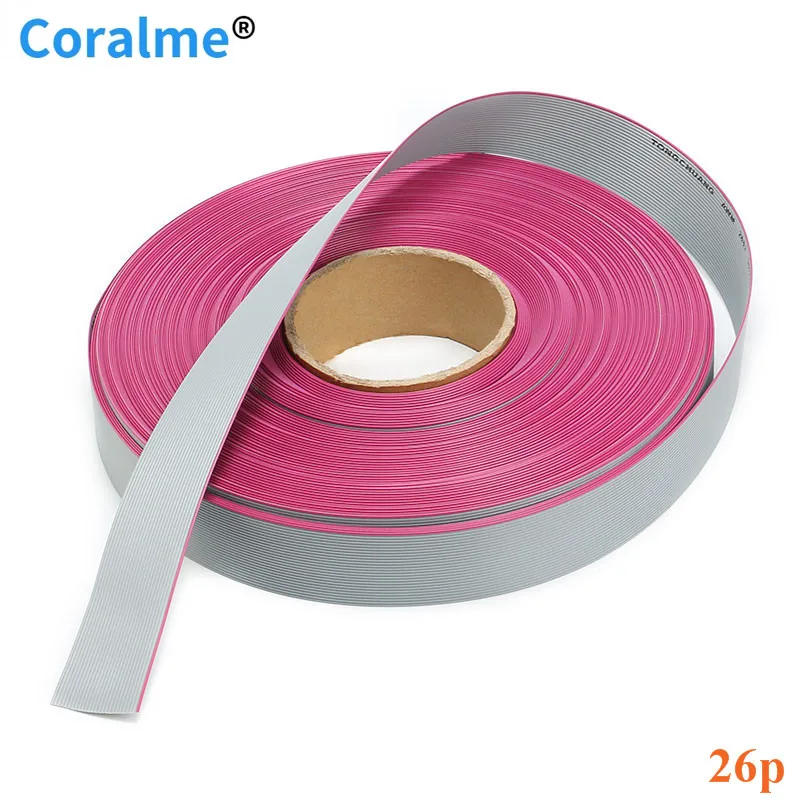 5m/lot Pitch 26 pin 26P Grey Gray Flat Ribbon Data Cable Wire Connector AWG28 300V Insulation: 9mils 1.27mm Spacing 26 Way
5m/lot Pitch 26 pin 26P Grey Gray Flat Ribbon Data Cable Wire Connector AWG28 300V Insulation: 9mils 1.27mm Spacing 26 Way