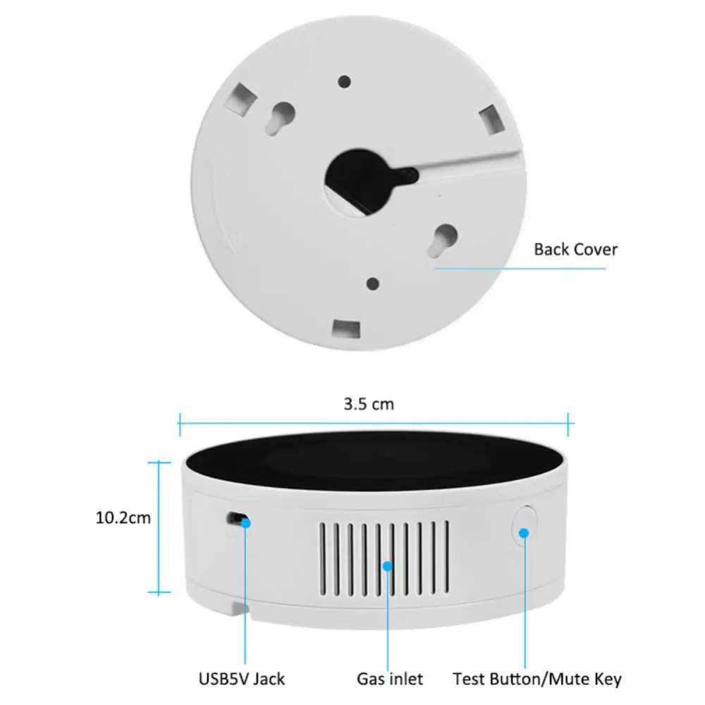 Intelligent Gas Detector Wireless Combustible Gas Detector Real-time Monitoring Wifi Gas Leakage Smart Home
Intelligent Gas Detector Wireless Combustible Gas Detector Real-time Monitoring Wifi Gas Leakage Smart Home