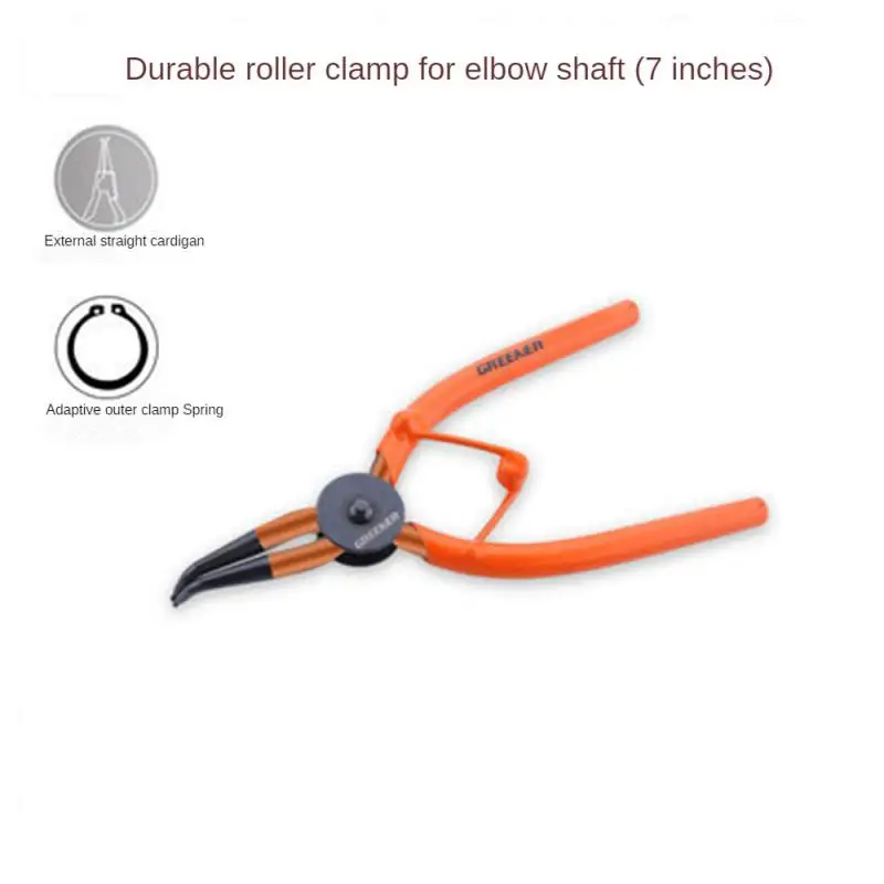 

Durability Flat Nose Pliers Anti-rust Non-slip Coating Repair Rim Circlip Pliers Straight Mouth Shaft Household Gadgets Ordinary