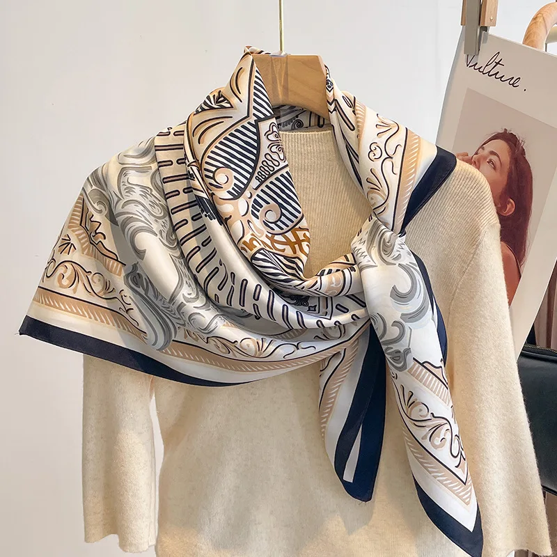 New Design Sunscreen Square Shawls Fashion Spring Muslim Kerchief 2023 Luxury Style Beach Bandanna Popular 90X90CM Large Muffler
New Design Sunscreen Square Shawls Fashion Spring Muslim Kerchief 2023 Luxury Style Beach Bandanna Popular 90X90CM Large Muffler