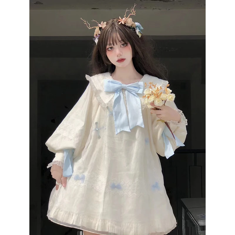 Элегантное женское платье Kawaii Lolita Sweet преппи стиль принцессы Винтаж вечерние с длинным рукавом Y2K японская мода для девушек Повседневное платье
Элегантное женское платье Kawaii Lolita Sweet преппи стиль принцессы Винтаж вечерние с длинным рукавом Y2K японская мода для девушек Повседневное платье