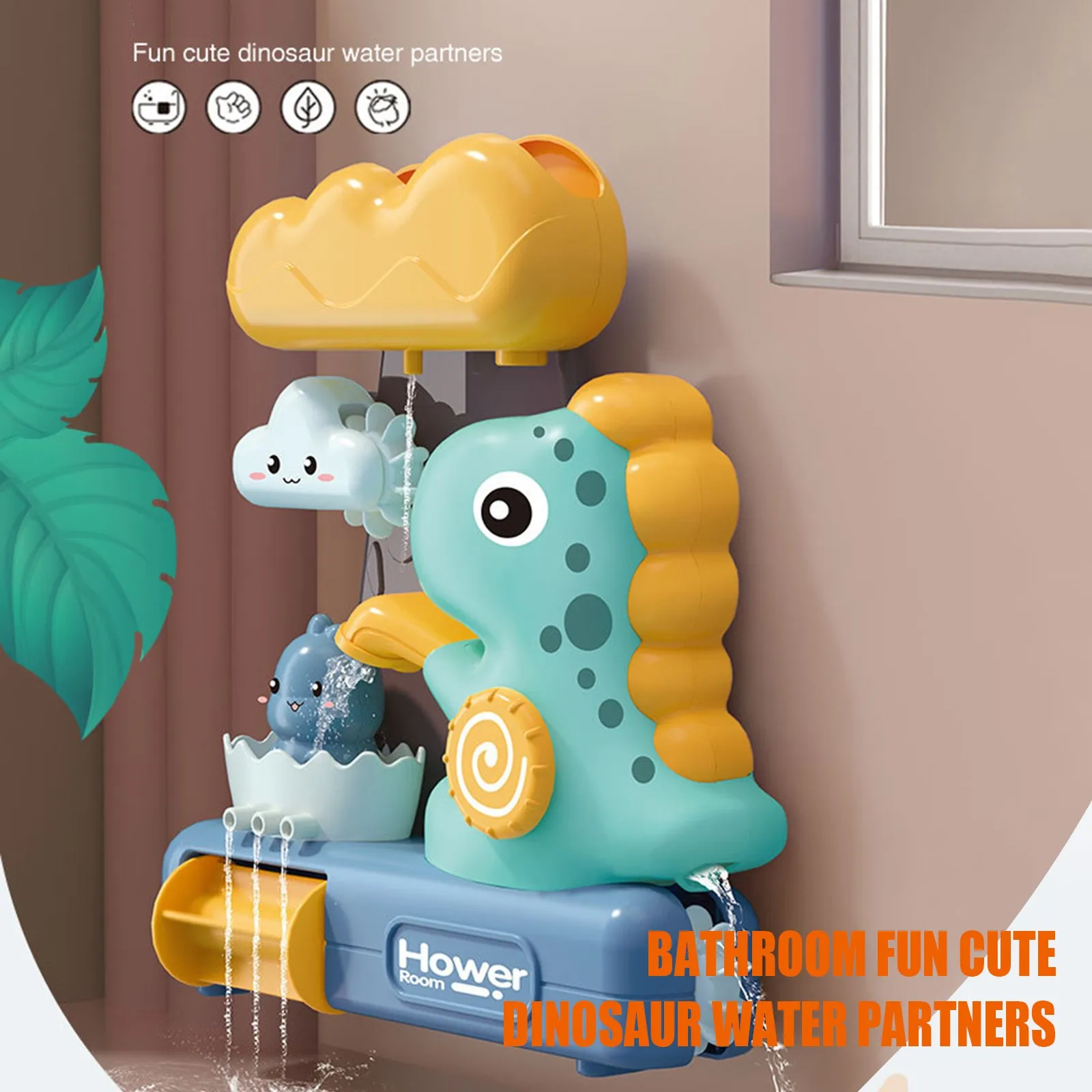 New Baby Bath Kids Toys Rainbow Shower Dinosaur Turning Music Sucker Bathroom Educational Water Spray Toy For Children Gifts
New Baby Bath Kids Toys Rainbow Shower Dinosaur Turning Music Sucker Bathroom Educational Water Spray Toy For Children Gifts