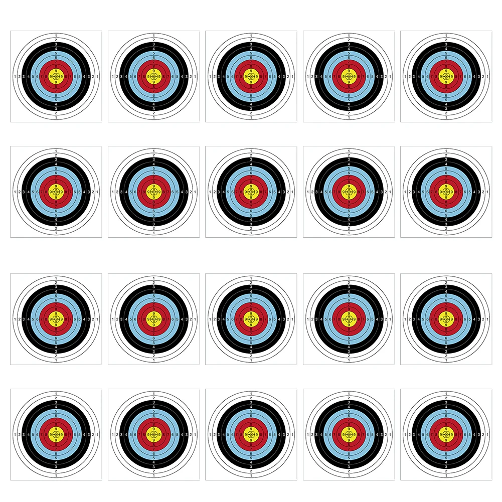 Brand New Circle Target Paper Paper Size 40*40cm Practice Ten Ring Diameter 3cm Thick Coated Paper Useful 16g Easy To Carry
Brand New Circle Target Paper Paper Size 40*40cm Practice Ten Ring Diameter 3cm Thick Coated Paper Useful 16g Easy To Carry